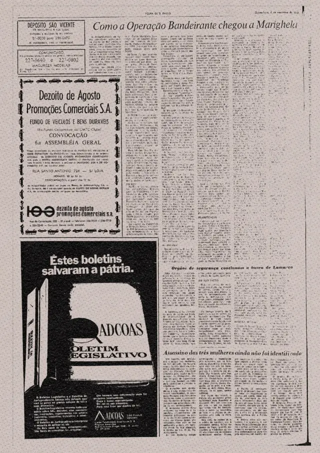 Matéria da Folha da Tarde com o título 
