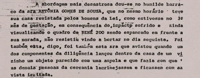 Trecho de relatório da CAAF/Unifesp com Acervo do DOPS sobre as ações da Josapar, grupo dono do Arroz Tio João, durante a ditadura militar brasileira