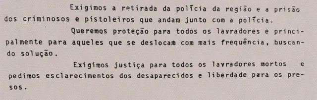 Trecho de relatório da CAAF/Unifesp com Acervo do DOPS sobre as ações da Josapar, grupo dono do Arroz Tio João, durante a ditadura militar brasileira