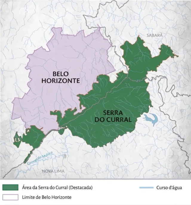 Mapa da Serra do Curral