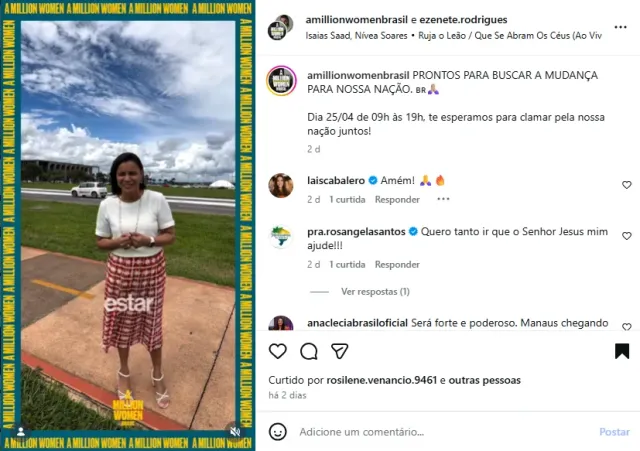 Post de divulgação do evento