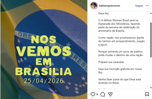Post de divulgação do evento