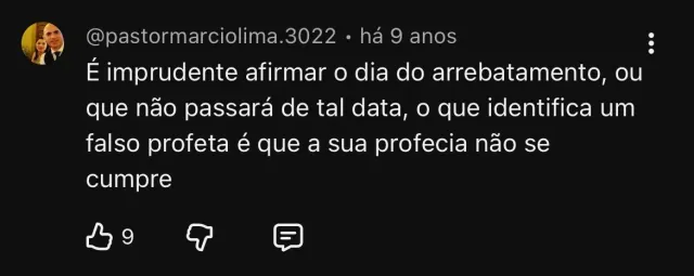 Comentários sobre o discurso de Milhomens em 1992