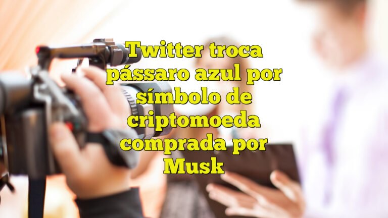 Twitter troca pássaro azul por símbolo de criptomoeda comprada por Musk