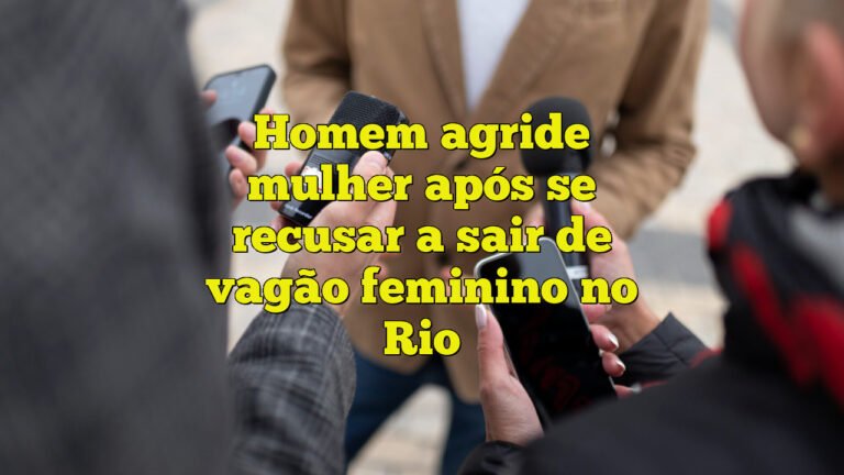 Homem agride mulher após se recusar a sair de vagão feminino no Rio