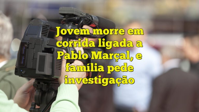 Jovem morre em corrida ligada a Pablo Marçal, e família pede investigação