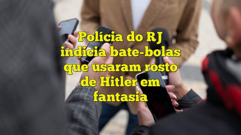 Polícia do RJ indicia bate-bolas que usaram rosto de Hitler em fantasia
