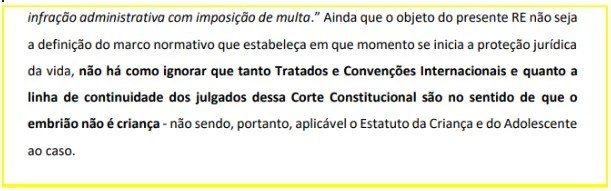 Juiz usa ECA para defender quebra de sigilo médico em aborto 1 Trecho de recurso apresentado pela Defensoria Pública contrapondo a decisão do juiz sobre o caso de aborto