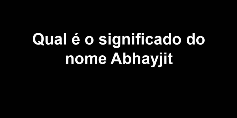 significado do nome abhayjit