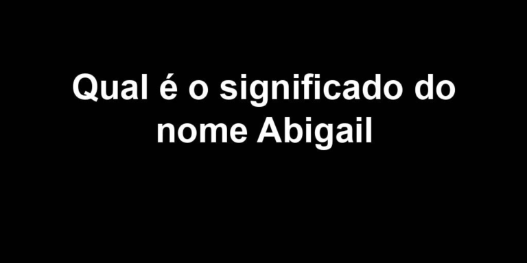 significado do nome abigail