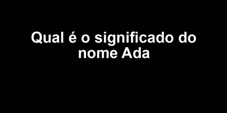significado do nome ada
