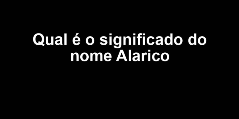 significado do nome alarico