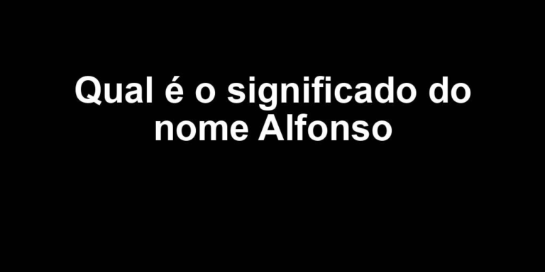 significado do nome alfonso