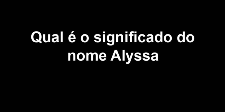 significado do nome alyssa
