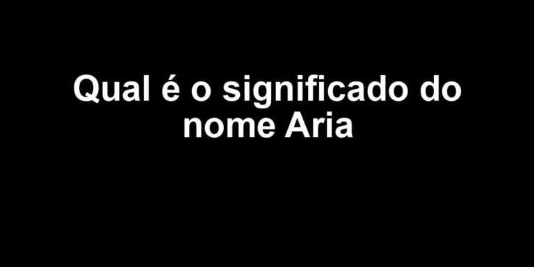 significado do nome aria significado do nome aria