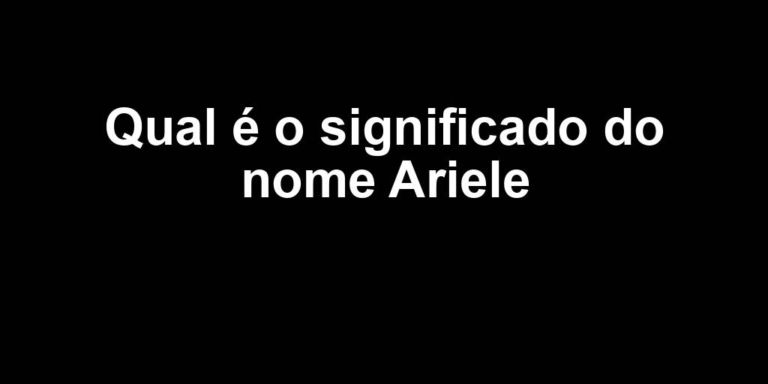 significado do nome ariele significado do nome ariele