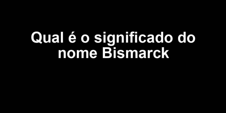 significado do nome bismarck