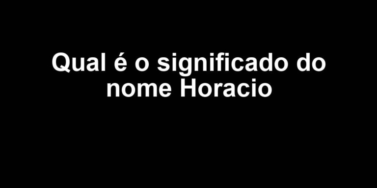 significado do nome horacio significado do nome horacio