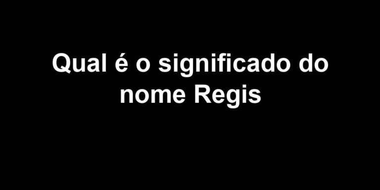 significado do nome regis significado do nome regis