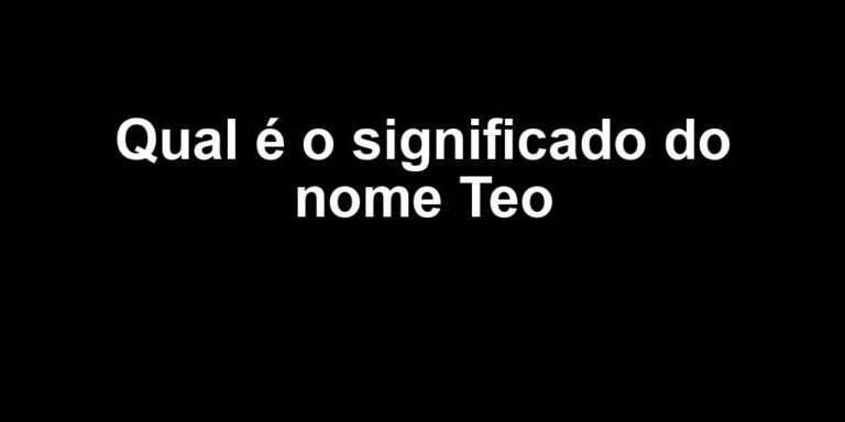 significado do nome teo significado do nome teo