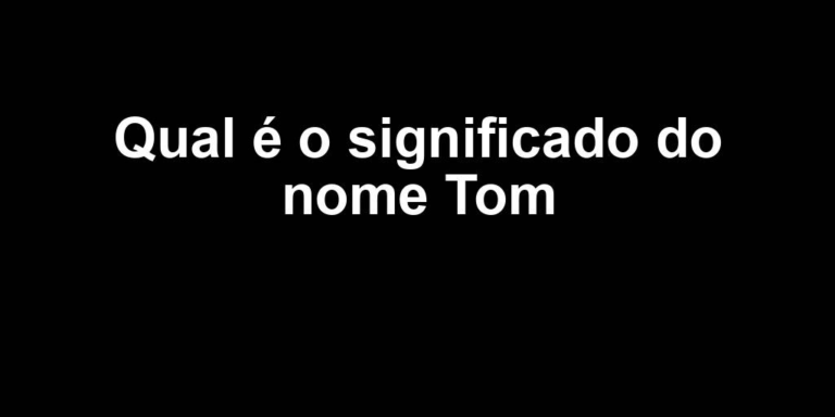 significado do nome tom significado do nome tom
