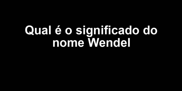 significado do nome wendel