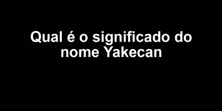 significado do nome yakecan