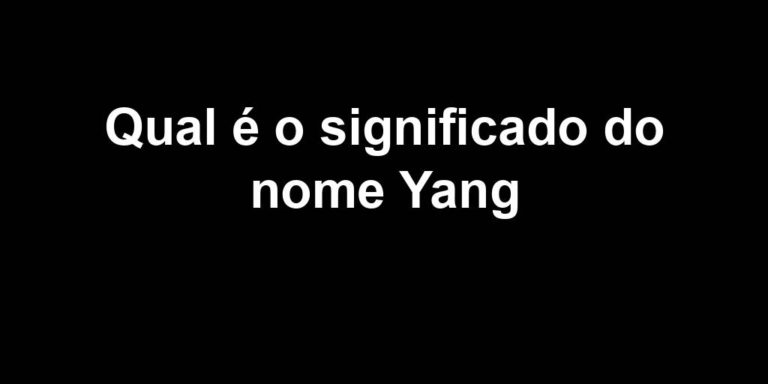 significado do nome yang