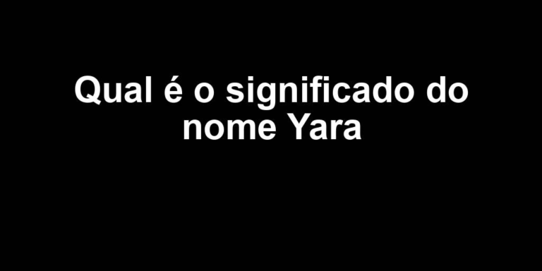 significado do nome yara
