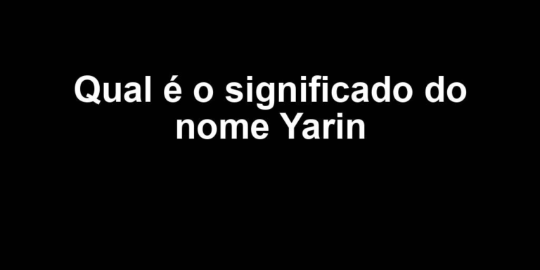 significado do nome yarin