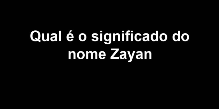 significado do nome zayan