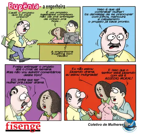 whatsapp image 2026 03 31 at 13.03.20 1 Brasília (DF), 31/03/2026 - História em quadrinhos vira ferramenta de conscientização social na EJA. Tirinhas da Engenheira Eugênia fazem parte do material de apoio pedagógico. Foto: Fisenge/Divulgação